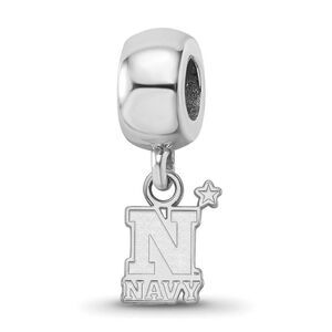 Sterling Silver U.S. Naval Academy XS Dangle Bead Charm